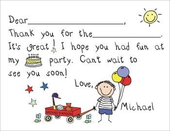 Fill In Thank You Cards